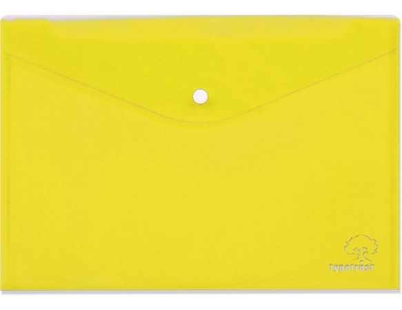 Φάκελος κουμπί Α4 Typotrast Κίτρινος