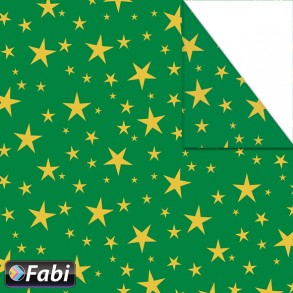 Χαρτόνι  Χριστουγέννων 50χ70cm αστέρια πράσινο