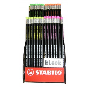 Μολύβι STABILO με γόμα  4918 BLACK