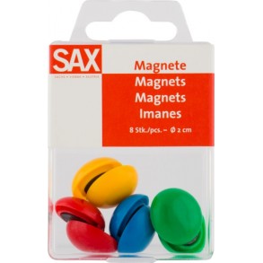 Μαγνητάκια Πίνακα Sax Χρωματιστά 2cm 8τμχ
