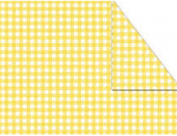 Χαρτόνι Καρώ Διπλής Όψης 50X70 cm Κίτρινο