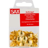 Πινέζες χρυσές Sax 813-01 80τμχ.