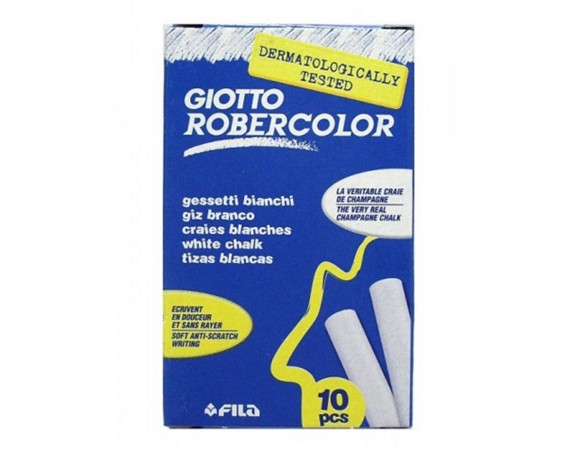 Κιμωλίες Giotto robercollor λευκές 10τμχ