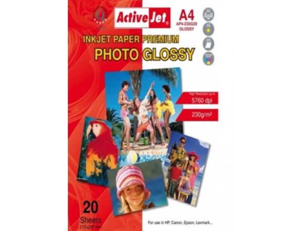 Φωτογραφικό Χαρτί Active Jet Glossy  230gr