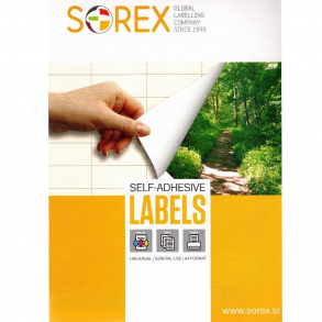 Ετικέτες Sorex αυτοκόλλητες 105x42,3mm A4