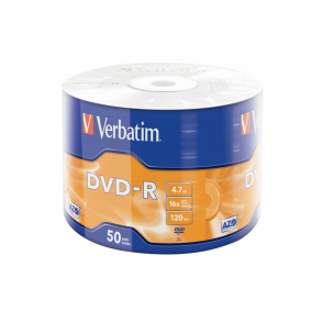 DVD-R Verbatim 4.7GB 16X 50Τ. CB 43788