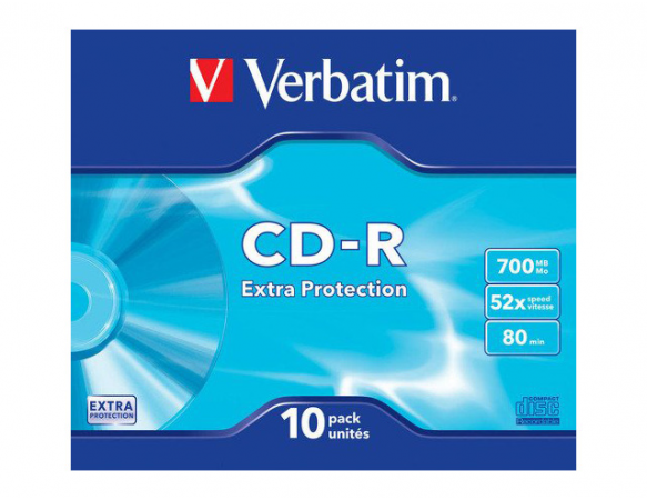 CD-R Verbatin 700MB 52X με θήκη slim 43415