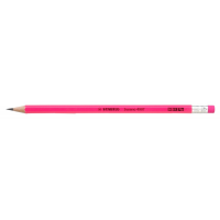 Μολύβι STABILO 4907 με γόμα  fluo pink
