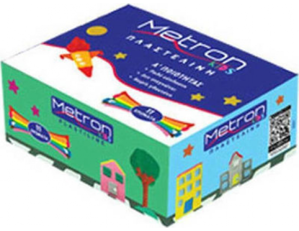 Πλαστελίνες Metron σε Κουτί 11 Χρώματα