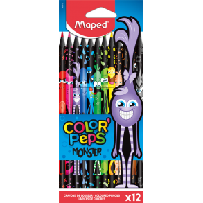 Ξυλομπογιές Maped Color'Peps Monster 12τμχ