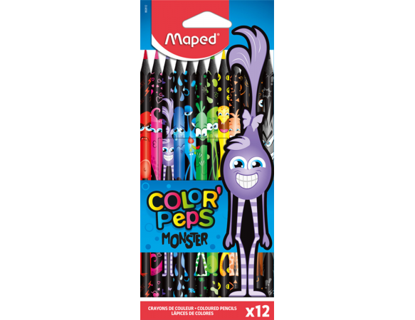 Ξυλομπογιές Maped Color'Peps Monster 12τμχ