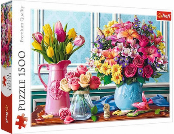 Παζλ Trefl:Flowers in Vases 1500pcs 26157