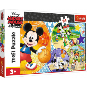 Παζλ Trefl:Mickey Time For Sports 24pcs Maxi 14291