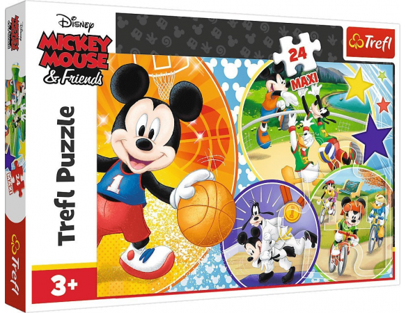 Παζλ Trefl:Mickey Time For Sports 24pcs Maxi 14291