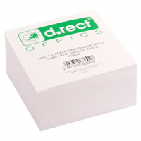 Κύβος d.rect με χαρτάκια 85×85 λευκά
