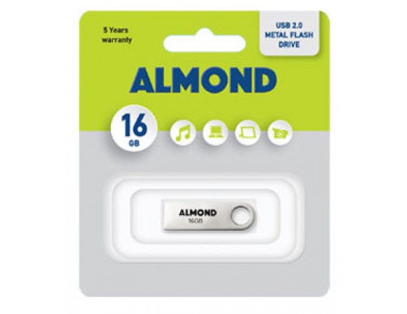 Almond Flash Drive  16 GB μεταλλικό mini