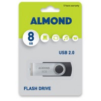 Almond Flash Drive USB 8GB Μαύρο