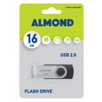 Almond Flash Drive USB 16GB Μαύρο