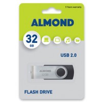 Almond Flash Drive USB 32GB Μαύρο