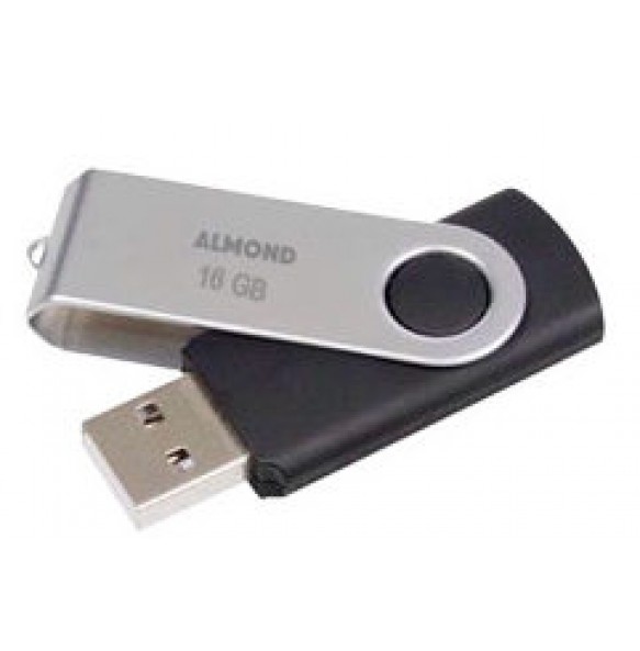 Almond Flash Drive USB 16GB Μαύρο