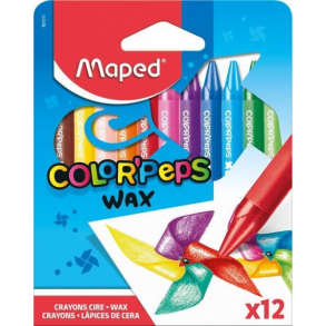 Κηρομπογιές Maped Color Peps Wax 12 Χρώματα