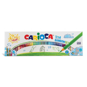 Ξυλομπογιές  Carioca Tita Rainbow  Σετ 50τμχ