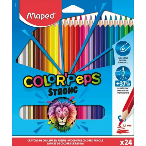 Ξυλομπογιές Maped Color'Peps Strong Σετ 24τμχ