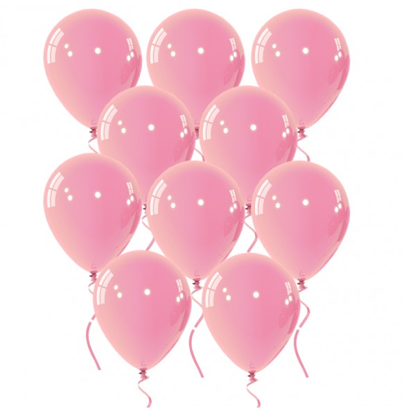 Μπαλόνια LUNA  λευκό-ροζ