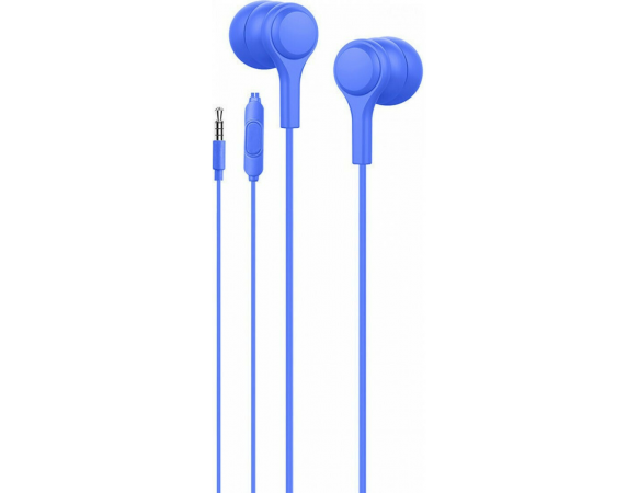 Ακουστικά Moveteck C5146 In-ear Handsfree με Βύσμα 3.5mm Μπλε