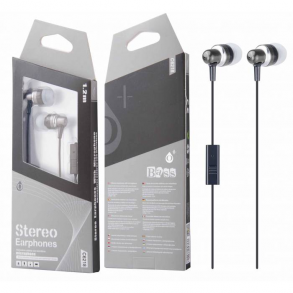 Ακουστικά Moveteck C6218 In-ear Handsfree με Βύσμα 3.5mm Γκρι