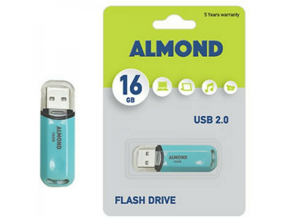 Almond Prime 16GB USB 2.0 Stick Pastel Γαλάζιο