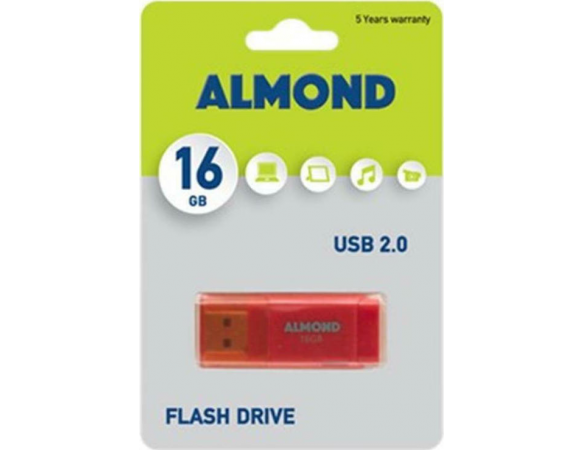 Almond Prime 16GB USB 2.0 Stick Πορτοκαλί