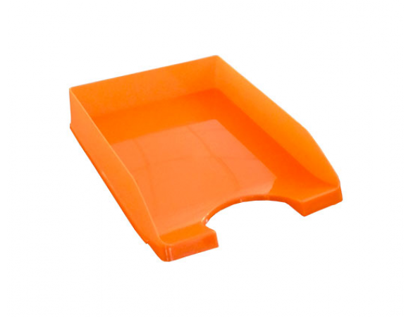 Δίσκος Γραφείου Metron Διάφανος Πλαστικός Fun Πορτοκαλί
