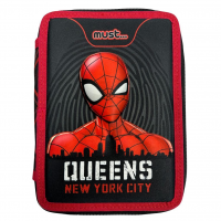 Κασετίνα Διπλή Γεμάτη Spiderman Queens New York City Must 