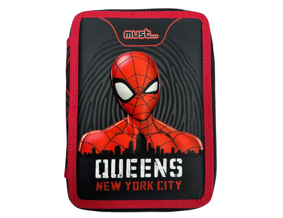 Κασετίνα Διπλή Γεμάτη Spiderman Queens New York City Must 